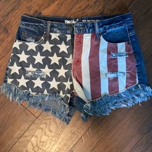 Mossimo | American Flag Denim Shorts